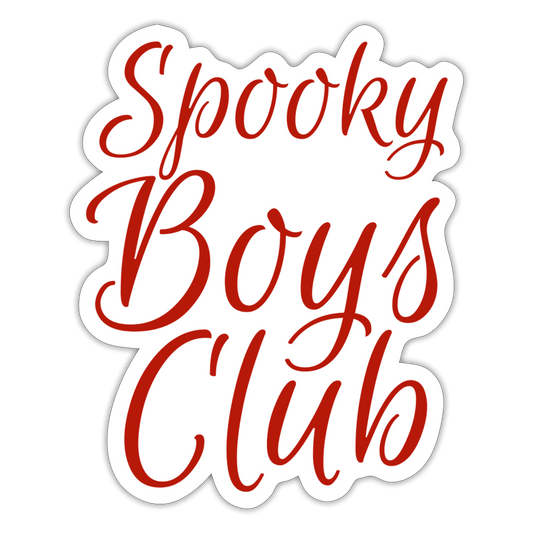 Spooky Boys Club - Sticker - white matte