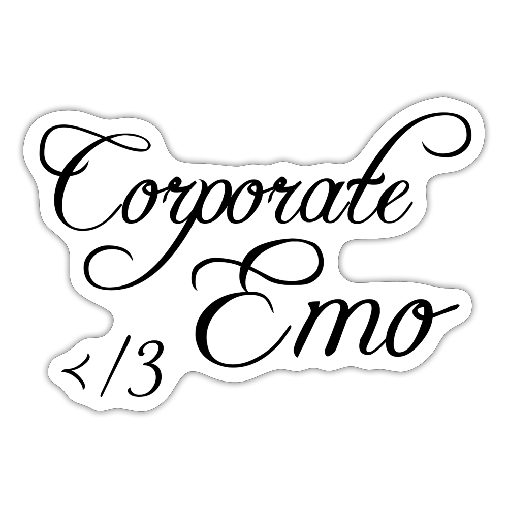 Corporate Emo - Sticker - white matte