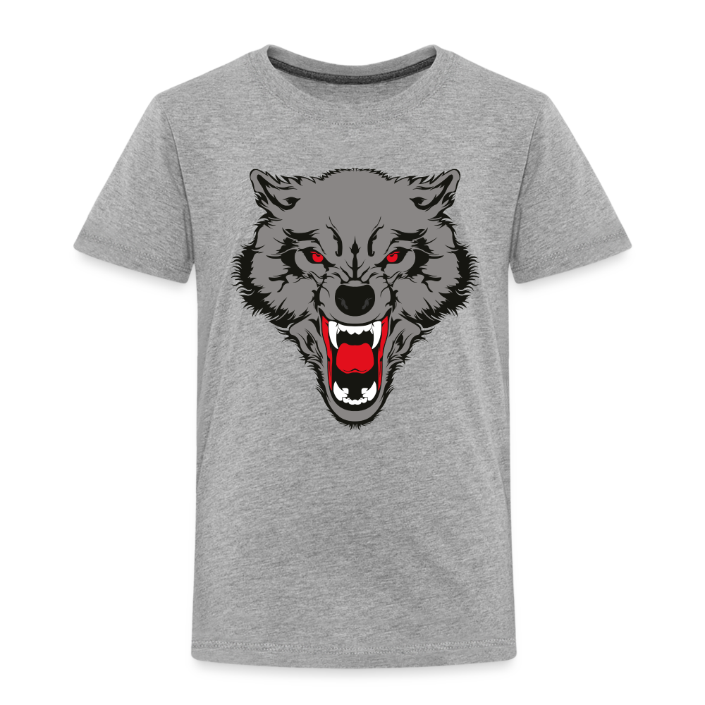 Wild Wolf T Shirt - The Elijah Collection - heather grey