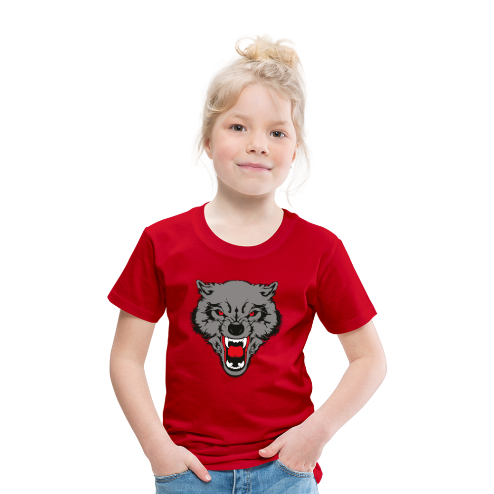 Wild Wolf T Shirt - The Elijah Collection - red