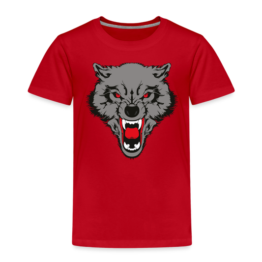 Wild Wolf T Shirt - The Elijah Collection - red