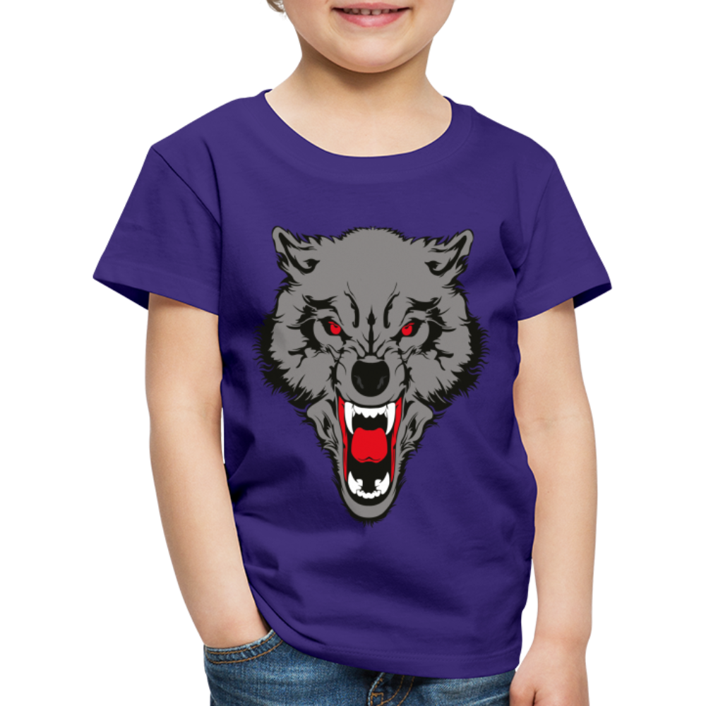 Wild Wolf T Shirt - The Elijah Collection - purple