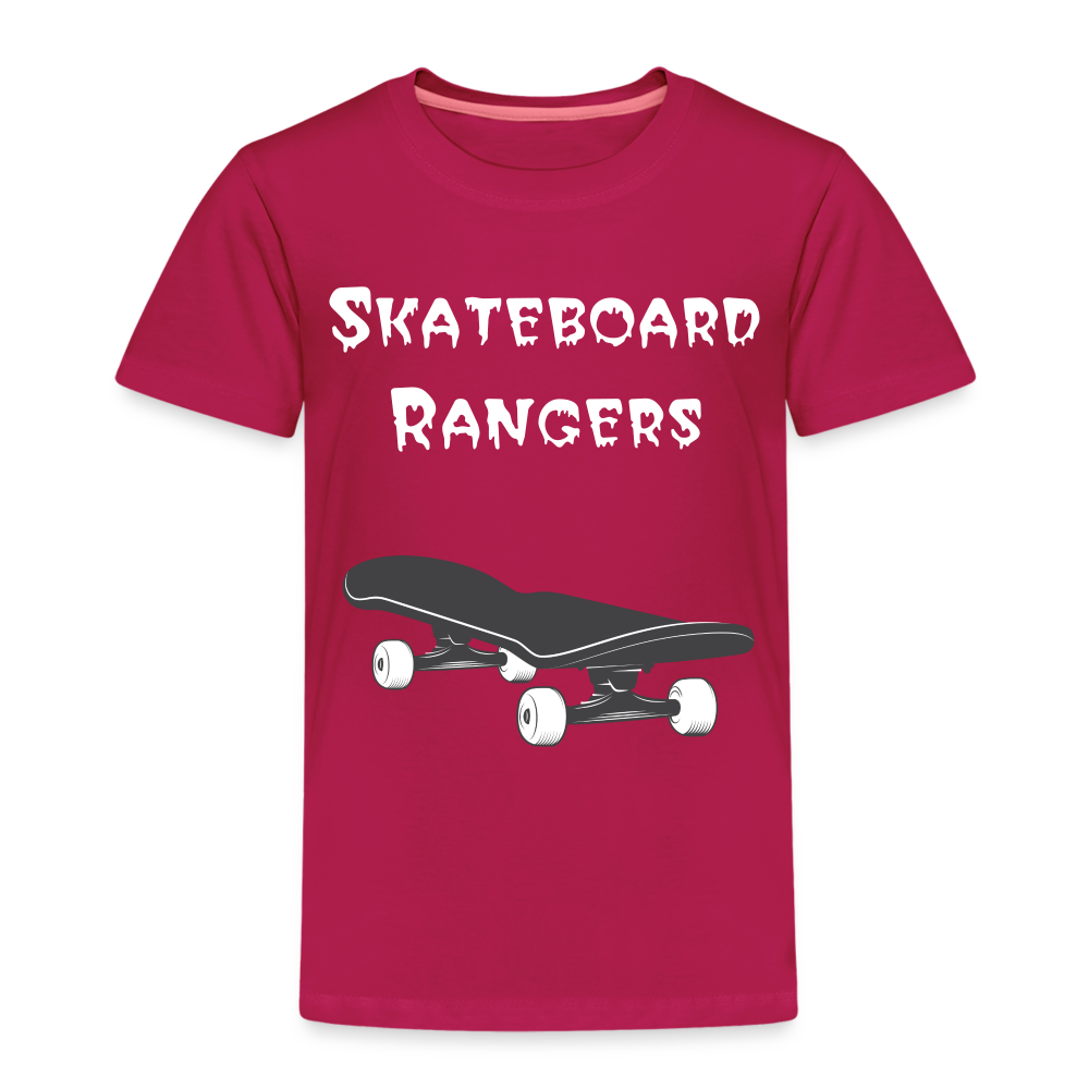 Skateboard Rangers Tee - The Elijah Collection - dark pink