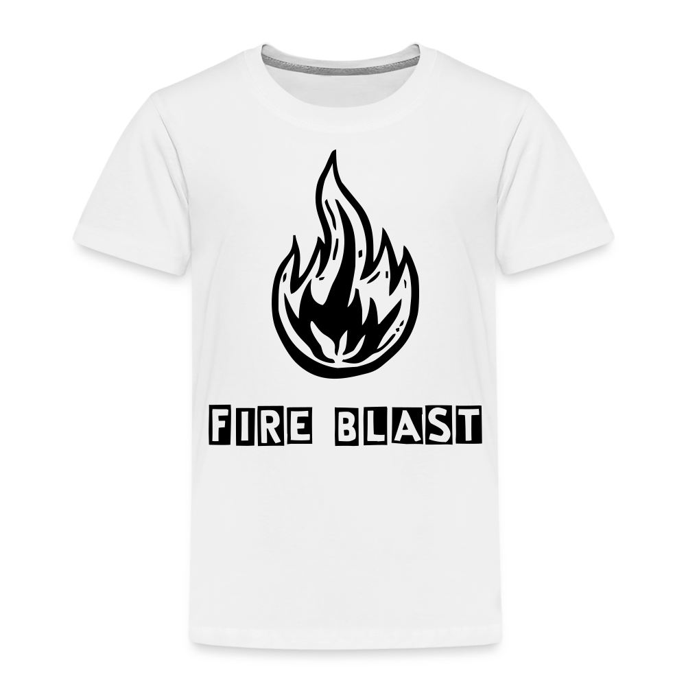 Fire Blast T Shirt - The Elijah Collection - white