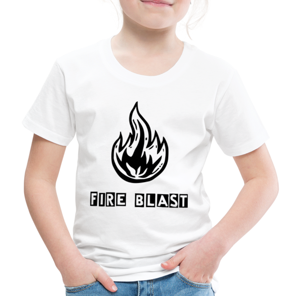 Fire Blast T Shirt - The Elijah Collection - white