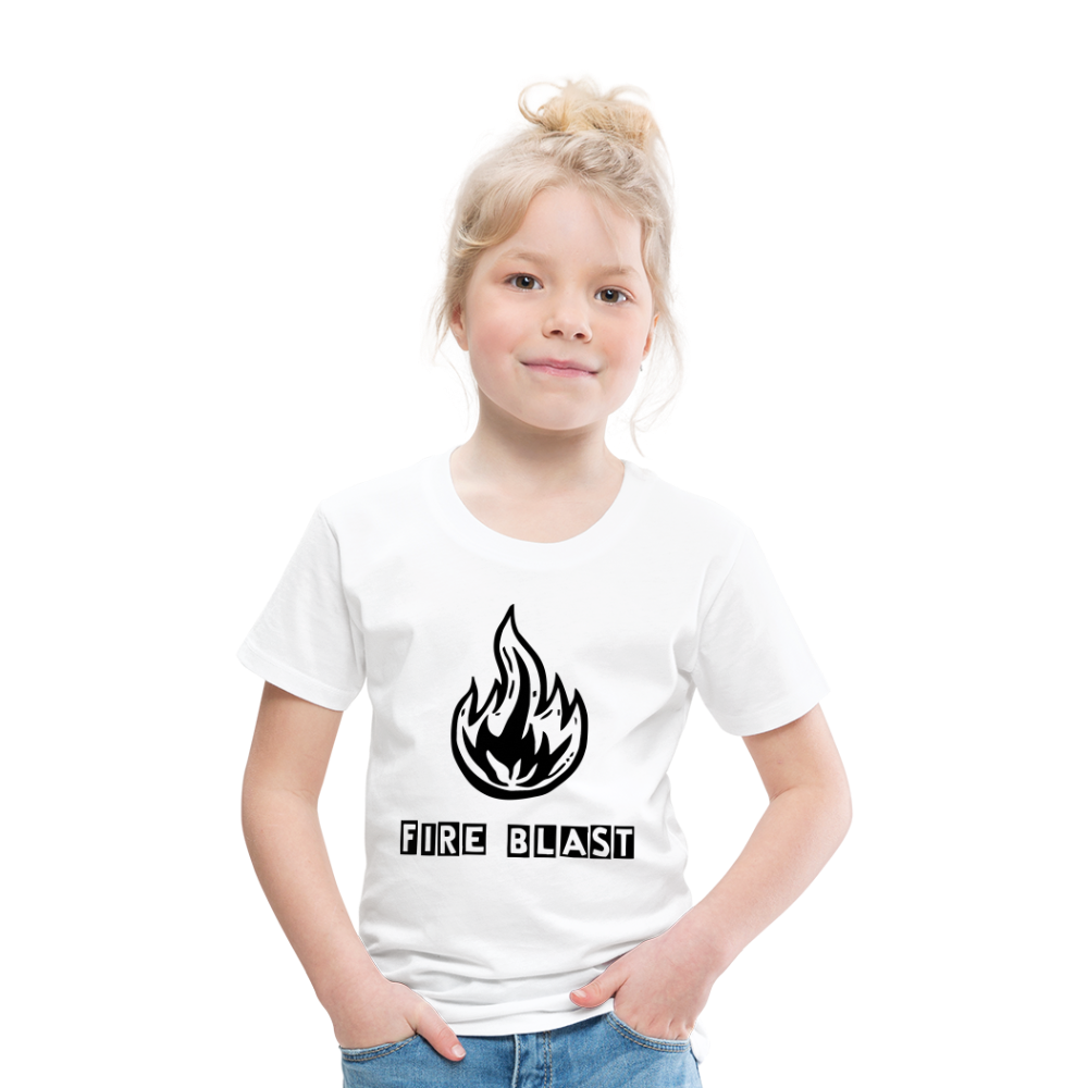 Fire Blast T Shirt - The Elijah Collection - white