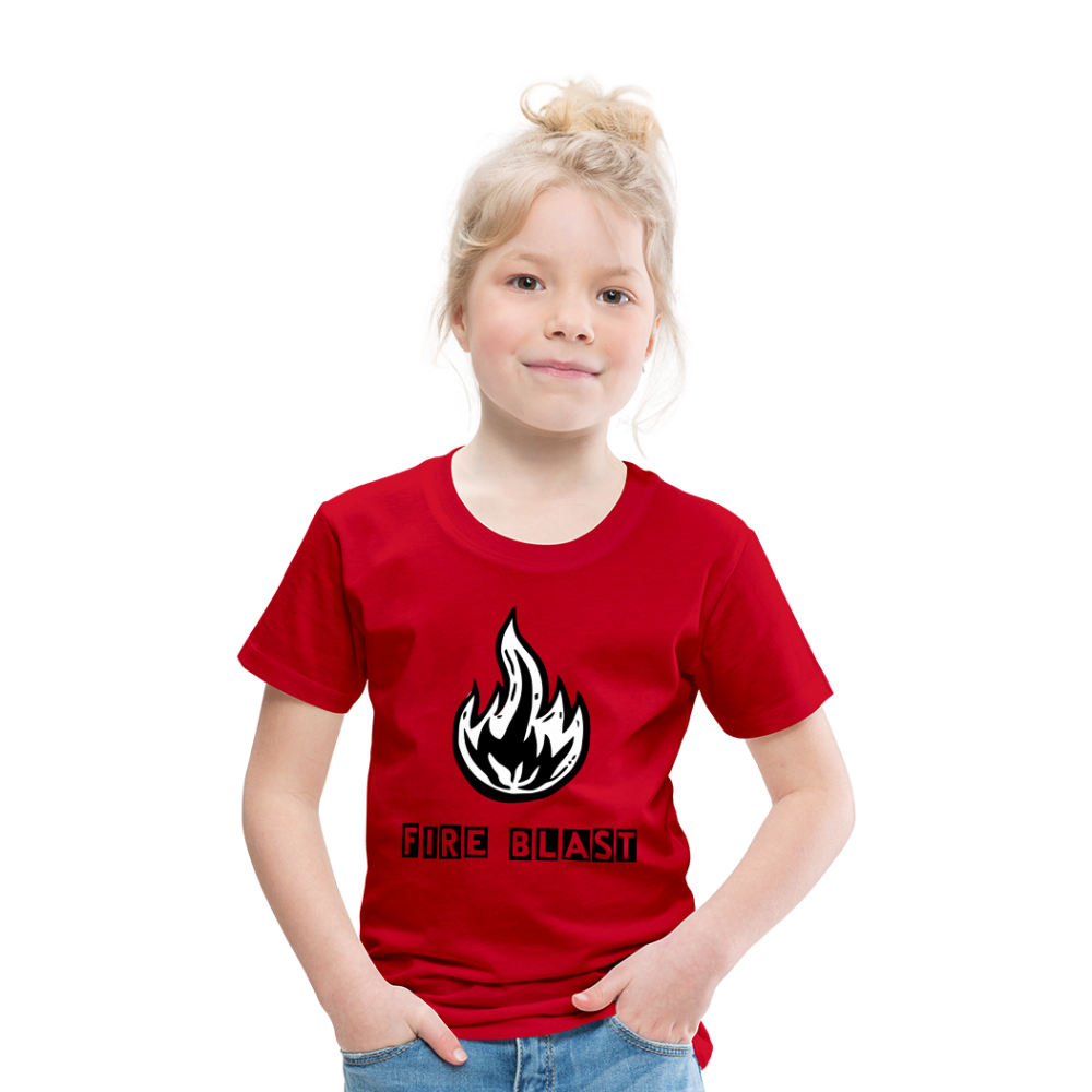 Fire Blast T Shirt - The Elijah Collection - red