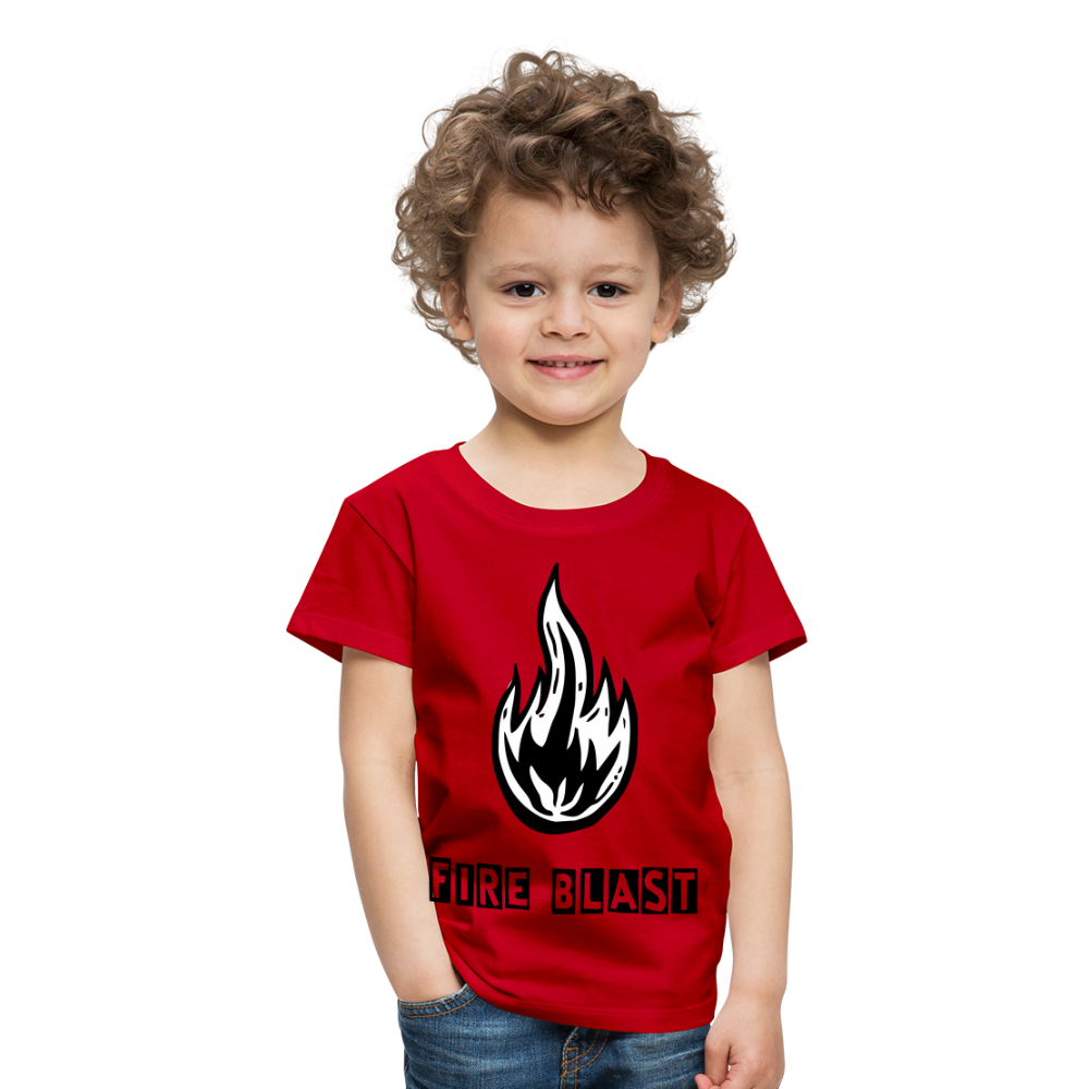 Fire Blast T Shirt - The Elijah Collection - red