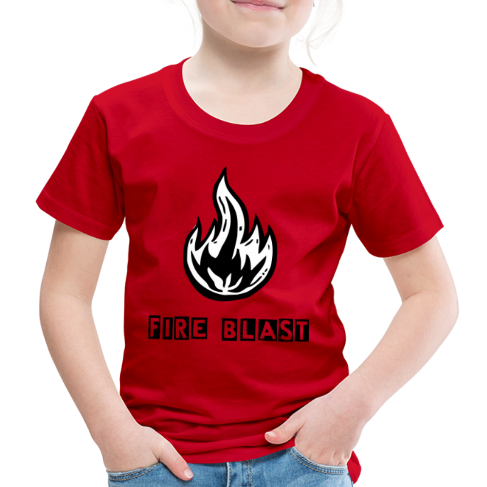 Fire Blast T Shirt - The Elijah Collection - red