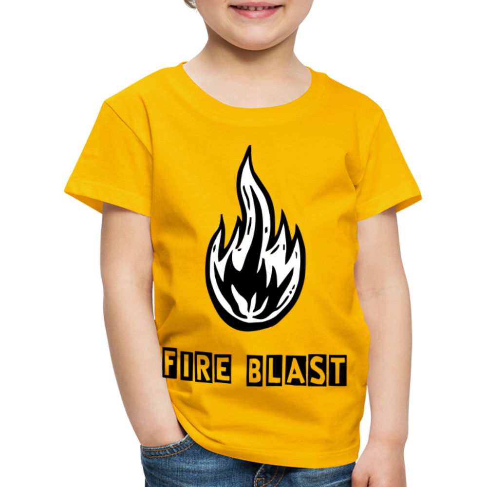 Fire Blast T Shirt - The Elijah Collection - sun yellow