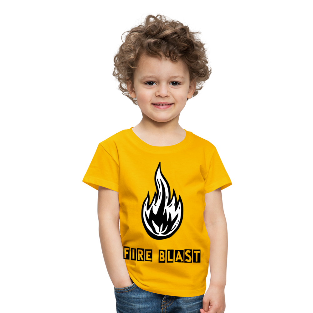 Fire Blast T Shirt - The Elijah Collection - sun yellow