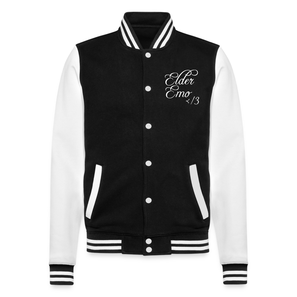 Elder Emo Apparel Varsity Jacket - black/white