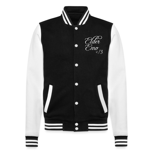 Elder Emo Apparel Varsity Jacket - black/white