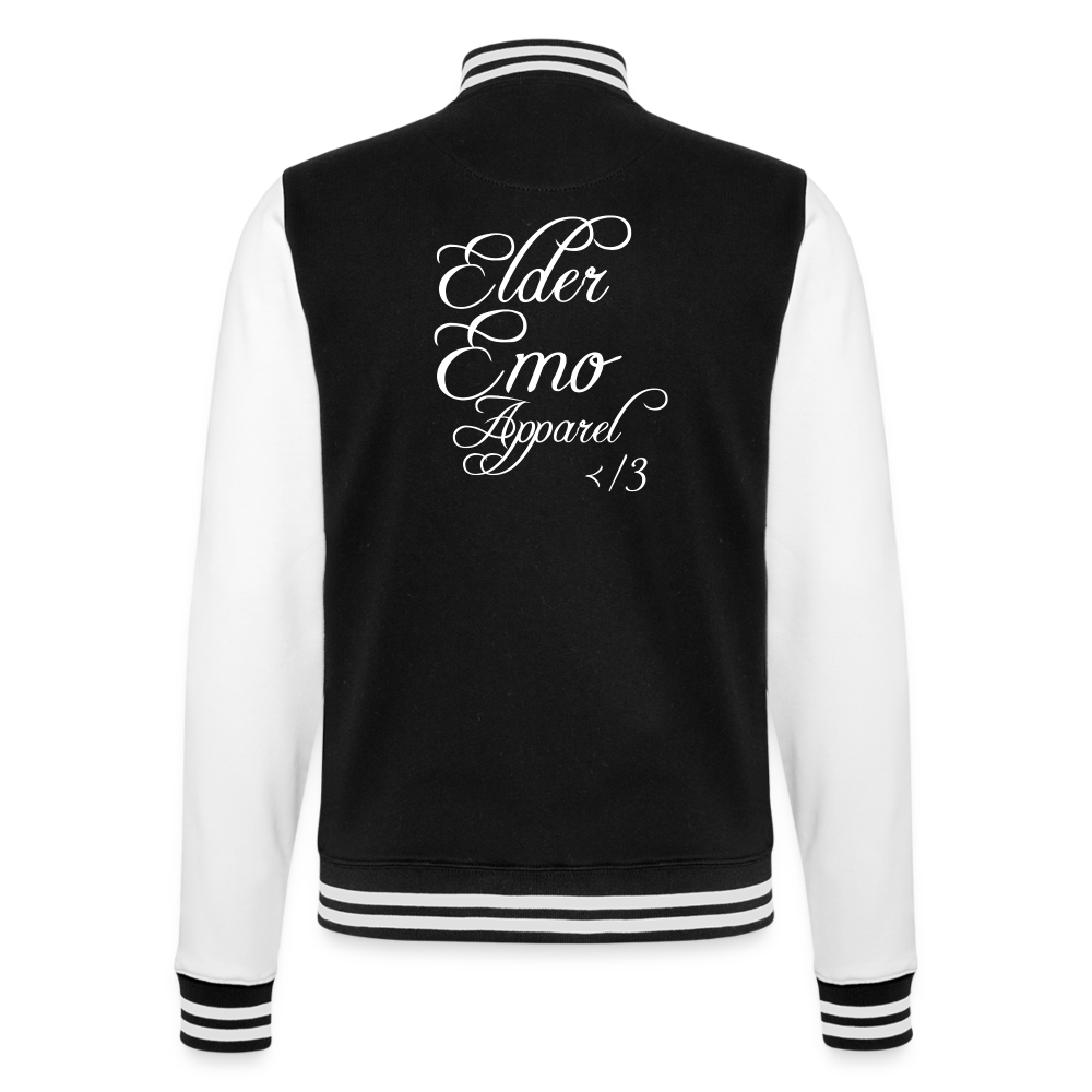 Elder Emo Apparel Varsity Jacket - black/white